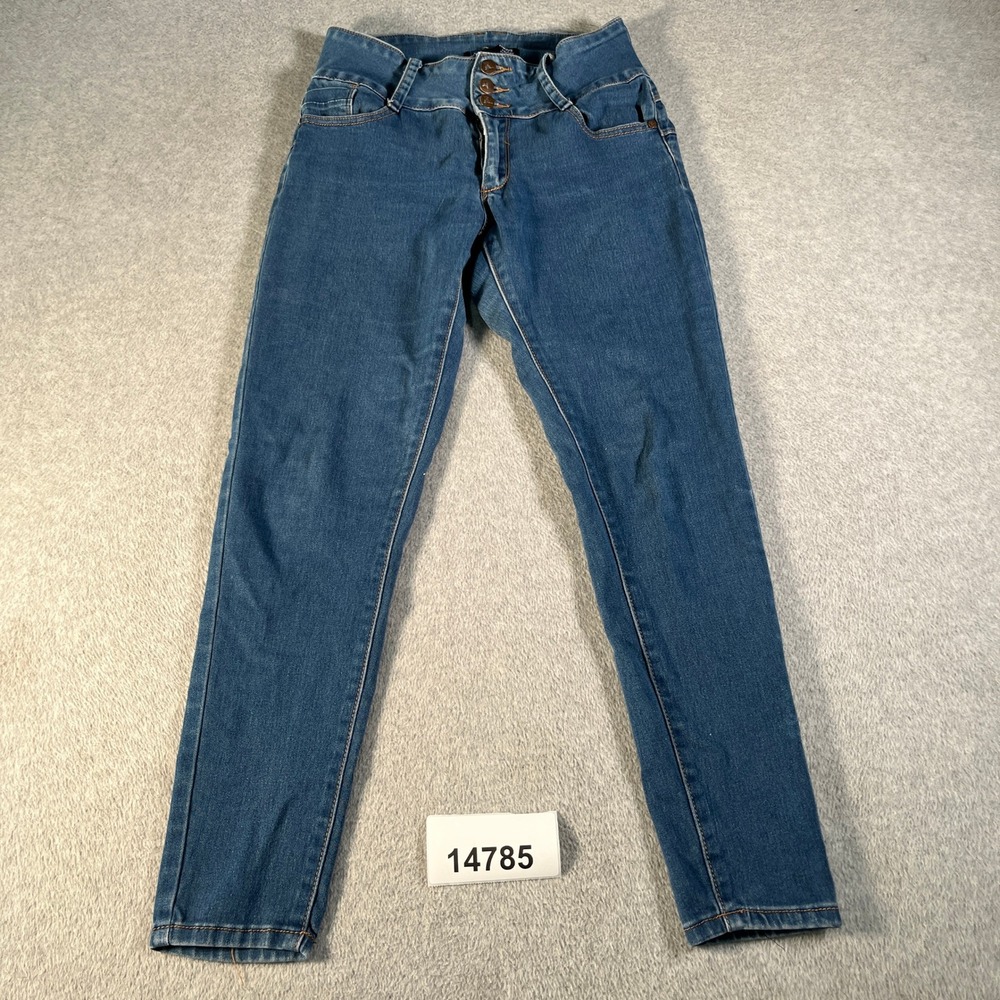 Always Friday Skinny Jeans Womens 7 Blue Excellent High Waisted Stretch Denim